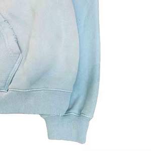 Sudadera con capucha de algodón 2024 de alta calidad para hombre 100% personalizada, jersey de ganchillo de 355GSM, lavado con ácido, estilo Vintage desgastado, Invierno ODM - Product Image 3