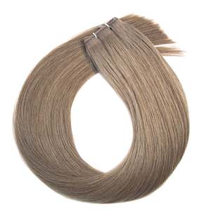 Brazilian Remy Human Hair Micro Weft Extensions #9A Ash Light Brown <b>Body</b> <b>Wave</b> Soft - Product Image 1