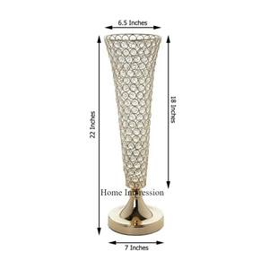 Centros de Mesa Decorativos de Metal de Alta Calidad para Bodas, Estilo Trompeta, Hechos en India - Product Image 2