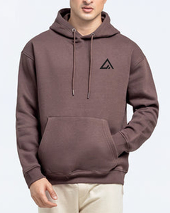 เสื้อฮู้ดดี้ผู้ชายทรงปกติ ผ้าฝ้าย 100% หนานุ่มสำหรับฤดูหนาว พิมพ์โลโก้ตามสั่ง OEM พร้อมดีไซน์กระเป๋า Ako 2 ช่อง - Product Image 1