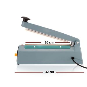 เครื่องซีลถุงโลหะแบบแมนนวล PFS-200M ขนาด 20 ซม. ปรับอุณหภูมิได้ สำหรับถุงพลาสติกบรรจุอาหารและเครื่องดื่ม - Product Image 2