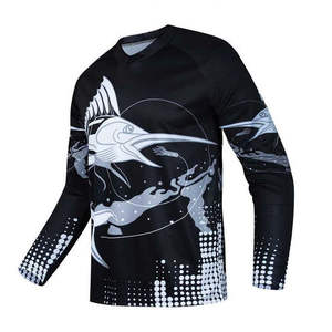 Venta al por mayor de secado rápido transpirable protección UV camisas de pesca ropa de hombre pesca de manga larga Jersey al aire libre ropa deportiva camisas - Product Image 3