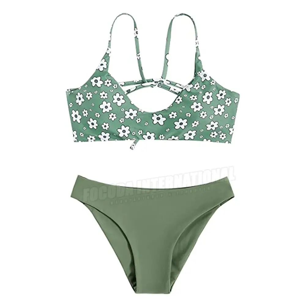 Set Bikini taglio alto tasso all'ingrosso materiale durevole Set Bikini donna Sexy di alta qualità fatto a mano qualità premium