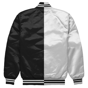 Veste de baseball Letterman, vêtements d'extérieur, veste universitaire de style décontracté pour hommes, veste universitaire en satin blanc pour hommes - Product Image 2