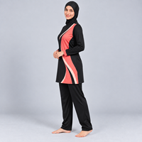 Ensemble 3 Pièces Modeste pour Femme, Nouvelle Collection, Vêtement Islamique de Haute Qualité avec Cristaux sur le Devant, Burkini 3 Pièces Modeste
