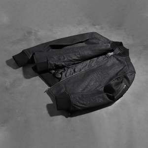Chaqueta Bomber Bomia MA-1 de Piel de Oveja Genuina con Acabado Desgastado, Reversible, Estilo Vintage para Otoño, Talla XS, Color Negro - Product Image 6