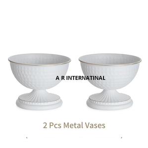 Artical Vintage Flower Stand Vase ensemble de 2 Arrangement de fleurs pièce maîtresse pour la maison hôtel fêtes de mariage cérémonie d'anniversaire - Product Image 5