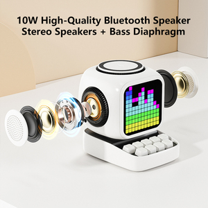 Productos de Tendencia 2025, Novedades, Reloj <span class=keywords><strong>Despertador</strong></span> Multifunción con Altavoz y Cargador Inalámbrico con Ruido Blanco para Teléfono <span class=keywords><strong>Celular</strong></span> - Product Image 4