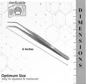 Kit de higiene dental, alicates de algodón universitario de alta calidad, pico dentado en ángulo, pinzas dentales de acero inoxidable, Kit de cirugía - Product Image 6