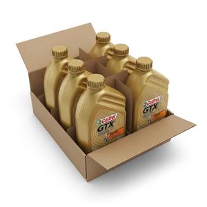 Castrol GTX High Mileage <b>Engine</b> <b>Oil</b> Ideal for Older Cars with Enhanced Detergents to Prevent Deposit Build-Up - Product Image 2