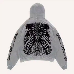 Venta caliente de los hombres Vintage Sudadera con capucha Diseño personalizado Sun Fade Streetwear Temporada de invierno de alta calidad Fabricación al por mayor - Product Image 2