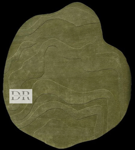 Alfombra con mechones de lana de Nueva Zelanda 100% moderna de diseñador hecha a mano, alfombra de área de forma Irregular, tamaño personalizado para aplicación en el suelo del hogar - Product Image 3