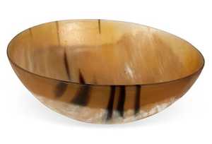Meilleur design Bol à salade et de service en corne naturelle Poli écologique Nouveau commerce de gros d'Inde Fabriqué en Inde - Product Image 2