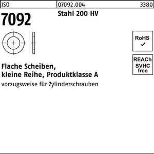 Arandelas Planas de Acero ISO 7092 5 200 HV Paquete de 5000 Piezas - Product Image 1