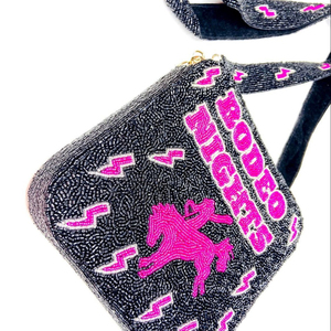 Cowboy or Cowgirl Beaded Crossbody Star Strap <b>Box</b> <b>Bag</b> <b>Clutch</b> Handbag - Product Image 1