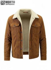 Veste chaude intérieure en laine à double revêtement Matériau de qualité supérieure avec logo personnalisé et design Veste unie décontractée Service OEM pour hommes - Product Image 1