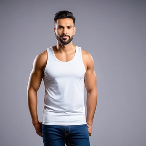 Camiseta sin Mangas Casual de Diseño Personalizado de Alta Calidad para Hombre, 100% Algodón, Ecológica, Transpirable, de Secado Rápido, con Serigrafía, Excedente de Exportación - Product Image 1