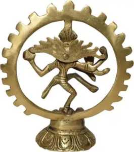 Figura Decorativa de Latón Dorado de Gran Tamaño, Natraj, Figura de Shiva Bailando, para Decoración del Hogar, Templo, Arte Espiritual - Product Image 2