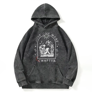Vente en gros de sweat à capuche surdimensionné personnalisé recadrée vintage streetwear en détresse délavé à l'acide fabricant de pulls à capuche vierges - Product Image 3