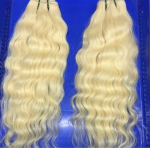 Cabello Natural Rizado con Rubio 613 de Proveedores Indios, Doble Trama a Máquina, Sin Enredos, Sin Caída - Product Image 6