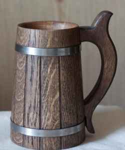 Ensemble de tasses en bois Timber Trio Woodland Harmony Cup Set Rustic Retreat Tasses en bois - Product Image 4