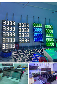 JINBOSHI impermeable digital LED pantalla señalización al aire libre gasolinera señal luminosa con función SDK OEM proveedor - Product Image 6