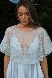 Vestido de tubo adornado de talla grande con lentejuelas de espejo rebordear perlas fiesta cóctel Club Prom Wrap capas con cuentas vestido de escenario - Product Image 6