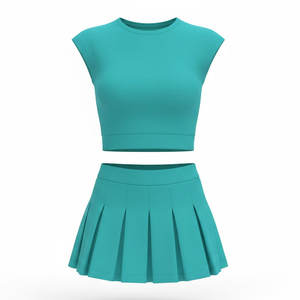 Design classique d'uniformes de cheerleading pour filles, femmes et équipes. Couleurs, tailles et logo assortis disponibles. - Product Image 1