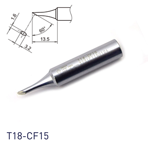 Punta de Soldador Hakko T18-CF15 Shape-1.5C Hecha de Cobre Duradero - Product Image 1