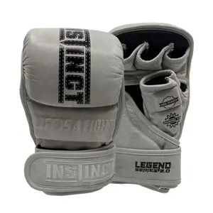 Gants de sparring Legend MMA, best-sellers, gants d'entraînement professionnels respirants en cuir véritable, antidérapants, demi-doigts. - Product Image 1