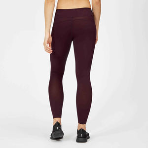 Logotipo personalizado de alta elasticidad transpirable Spandex/poliéster Leggings de Yoga de longitud completa Cintura elástica Opciones multi-GSM Diseño simple - Product Image 1