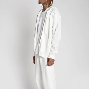 Nouveau sweat à capuche zippé à la mode confortable et respirant vêtements d'hiver manches longues prix bon marché pull zippé de style de rue teint en plaine - Product Image 2