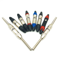 1/4 "prise Audio 6.35mm TRS mâle Type de soudure connecteur Audio droit stéréo pour DJ Mixer câbles de haut-parleur câbles de guitare