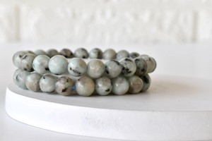 Premium White Kiwi Jasper 8mm Round Gemstone <b>Beaded</b> <b>Bracelet</b> Natural Healing Crystal for Meditation Jewelry at Wholesale Price - Product Image 2