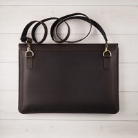 Housse pour ordinateur portable en cuir véritable, moderne, de voyage, 14-15,3 pouces, portable, légère, durable, Macbook Air M1/M2 PC LS-0158