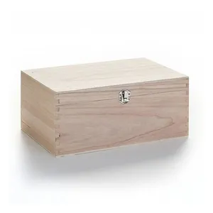 Buyer Choice Unfinished Wooden Box wholesale different shape solid Wooden Storage Box wooden gift box