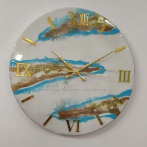 Reloj de pared de lujo hecho a mano para decoración del hogar Pantalla de aguja de una sola cara al por mayor a granel de La India - Product Image 1