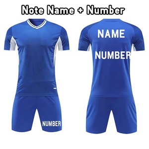 Conjunto de fútbol para hombres, mujeres y niños, uniformes de manga larga, camisetas de fútbol, camisetas, pantalones cortos, kit deportivo, ropa, traje con estampado personalizado - Product Image 4