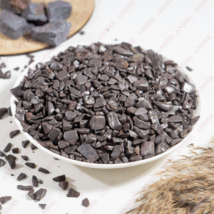 Venta al por Mayor de Virutas de Hematita de Color Gris Oscuro, 1 kg, Virutas Pequeñas Pulimentadas, Cristales Naturales Curativos para Decoración y Meditación - Product Image 1