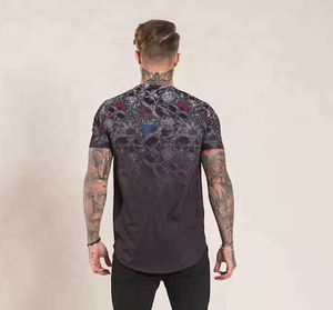 2025 <b>Men's</b> O-neck T-<b>shirts</b> High Quality 100% Polyester Unisex Curve Hem Custom T <b>Shirts</b> Your Own Brand T-<b>shirts</b> <b>men</b> - Product Image 4