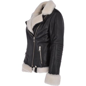 Chaqueta transpirable de lona para mujer con cremallera frontal de manga larga prendas de vestir exteriores para invierno estilo de oficina y trajes - Product Image 4