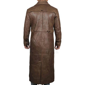 Elegante Gabardina de Cuero para Hombre, Material Ligero, Perfecta para el Invierno y Uso Diario - Product Image 2