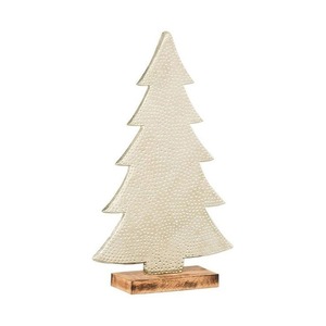 Silver Metal Xmas Tree Sculpture Stylish Holiday Decoration Living Room Table <b>Mantel</b> Desk Seasonal Festive Accent - Product Image 4