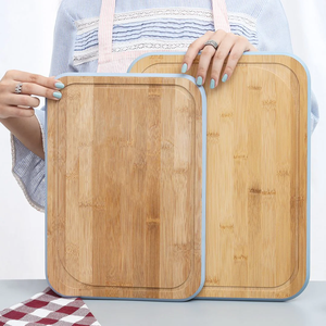 Bamboo Cutting Board & Holding Trays-Eco-Friendly Natural Multi-Shaped (Rectangle <b>Square</b>) Pizza Serving Board - Product Image 4