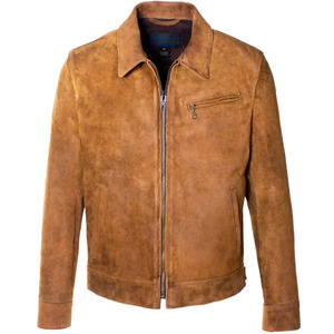 Solid Color Winter High Street Men's Sheep Skin Leather <b>Jacket</b>-Customizable Color Front Logo Eco-Friendly Comfortable Waterproof - Product Image 1