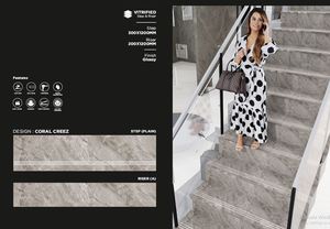 Imperméable à l'eau Empêcher les escaliers glissants Carreaux de marche en bois Porcelaine Rehausseur de marche complet 30x120cm 20x120cm Antidérapant Extérieur En Bois - Product Image 2