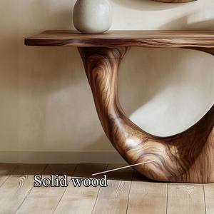 Mesa Consola Vintage Estilo Rústico con Tablero de Madera Maciza, Mueble Hecho a Mano para Sala de Estar, Regalo de Inauguración - Product Image 4