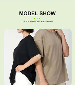 T-shirts en coton épais à manches courtes et à col ras du cou t-shirts en vente de gros pour hommes - Product Image 2