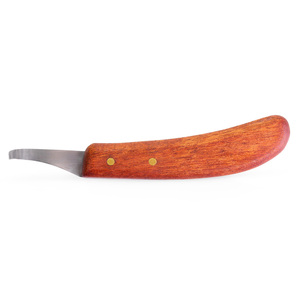Couteau à Abscès à Petite Boucle pour Ferrage, Manche en Bois à Prise Solide, Soin des Sabots, Coupe Facile, Acier Inoxydable, Personnalisable, Vente en Gros - Product Image 3
