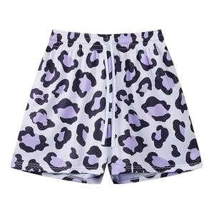 PURE Custom Logo Wholesale Sublimated Printed Breathable <b>Checkered</b> Polyester Workout Board <b>Men's</b> Mesh <b>Shorts</b> - Product Image 1